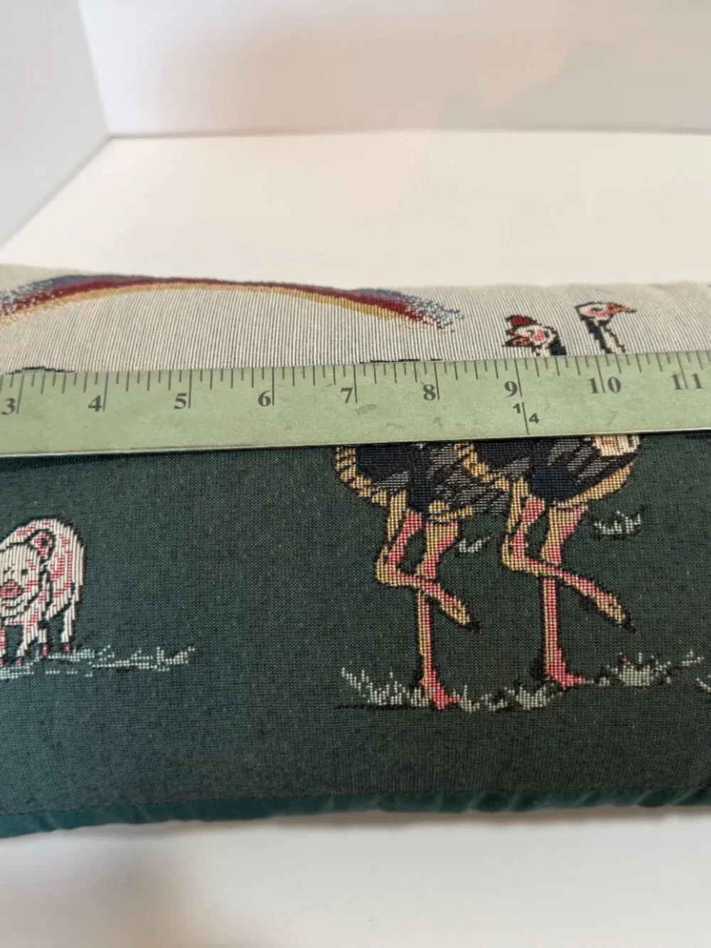 Vintage Noahs’s Ark Tapestry Large Bolster style Pillow